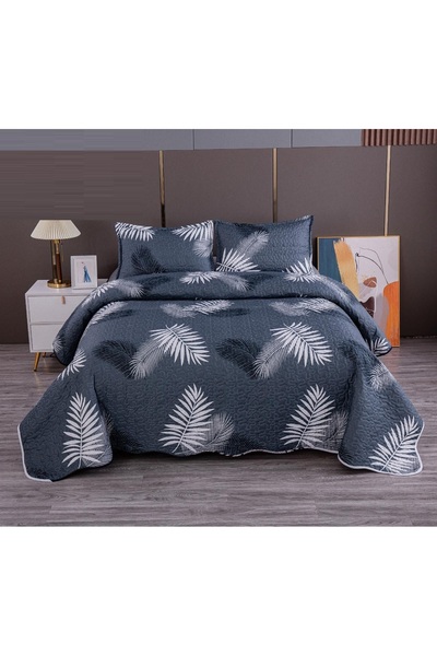CHIRASO Microfiber Quilted Duvet Set, 2-Sided, 3-Piece, Duvet Cover 220x240cm, 2 Pillowcases