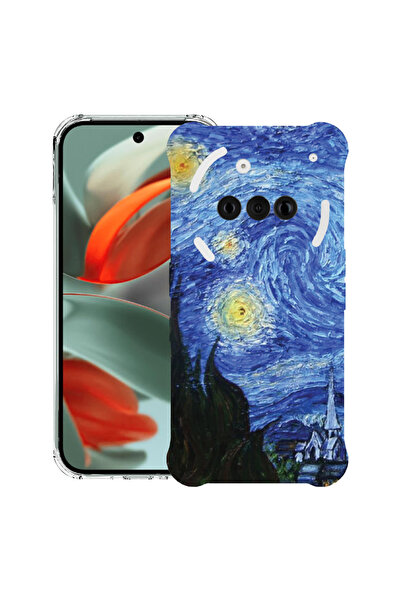 bestcase Carcasă spate antișoc pentru telefonul Nothing (3a), Van Gogh - Noap...