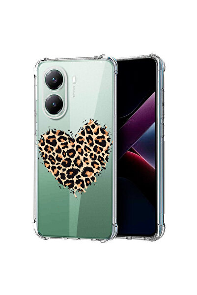 bestcase Удароустойчив гръб за Poco X7 Pro 5G, леопардово сърце, 1988230 AS 761