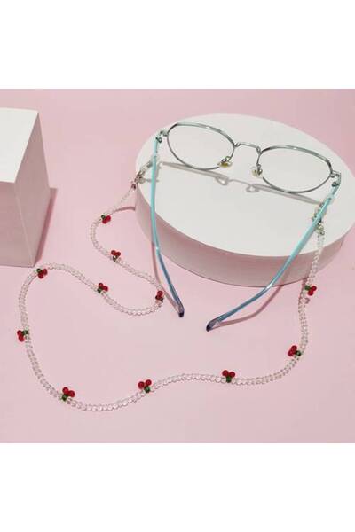KESNUP Glasses cord with beads Cherries