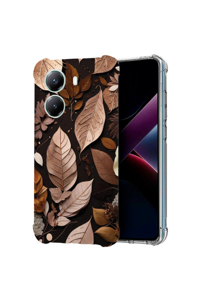bestcase Αντικραδασμική θήκη πλάτης για Poco X7 Pro 5G, φθινοπωρινά φτερά, 19...