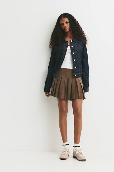 Pull & Bear Pleated mini skirt