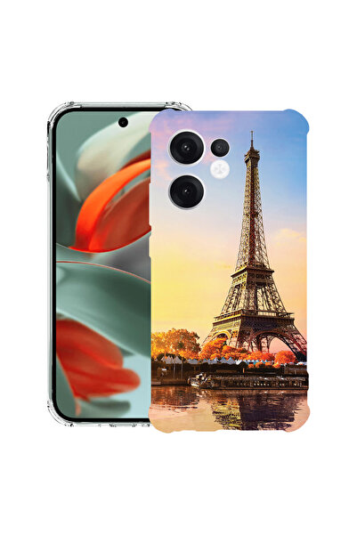 bestcase Carcasă spate antișoc pentru OPPO Reno13 F 5G, Turnul Eiffel din Paris, 1988247 AS 1372