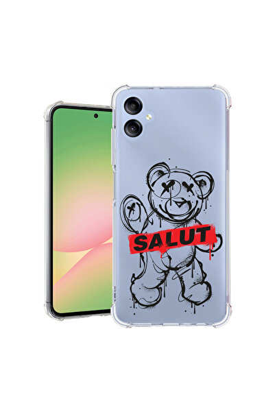 bestcase Carcasă spate antișoc pentru Samsung Galaxy A06 4G, Teddy Bear Salut...
