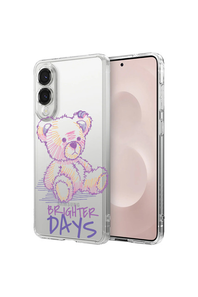 bestcase Carcasă spate antișoc pentru Samsung Galaxy S25 Edge, Teddy Bear Bri...