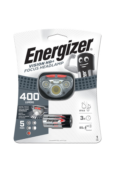 Energizer Lanterna LED frontala, Energizer, 400 lm,IPX4, raza 85m x 3 AAA incluse