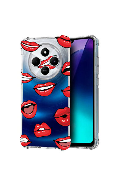 bestcase Carcasă spate antișoc pentru Poco C75 / Redmi 14C / A4, model buze -...