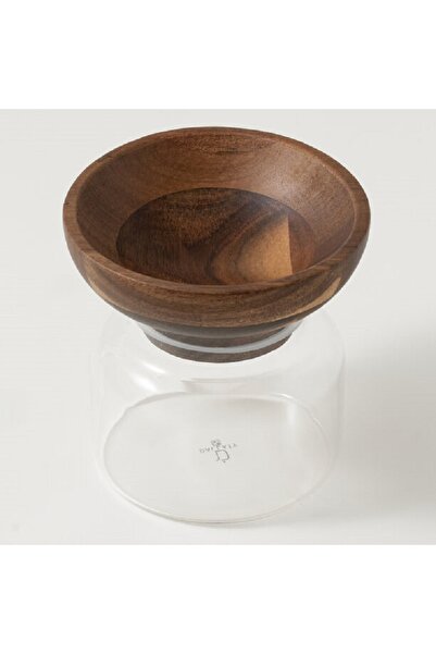 Dallaty glass nut bowl & glass jar set 2 pcs