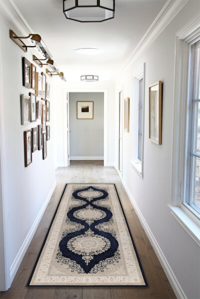 THEMODERNHANE Dijital Baskılı Yolluk Dekoratif Makinede Yıkanabilir Kaymaz Ta...