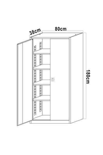 verametal Çelik Dosya Dolabı Metal Dolap Ofis Dolapları Arşiv , Garaj , Bahçe , Kiler , Balkon