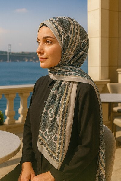 VIEN POLO Şal din bumbac moale cu model