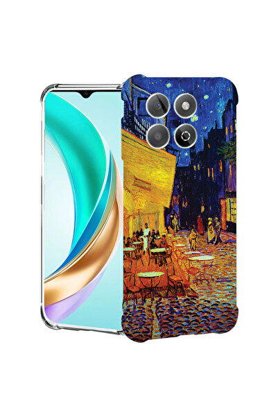 bestcase Carcasă spate antișoc pentru Honor X8C, terasa Van Gogh Café noaptea...