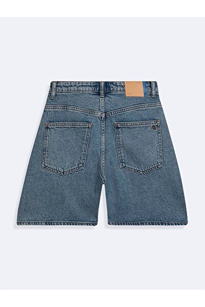 Ltb Davına Wide Leg High Waist Jean Shorts