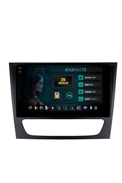 HUB64 Navigatie 2K Mercedes Benz W211/CLS, 8GB RAM, Android 13, Octacore, Slo...