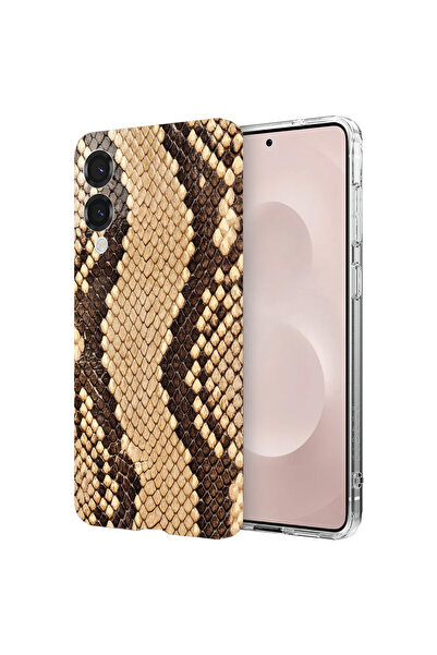 bestcase Αντικραδασμική θήκη πλάτης για Samsung Galaxy S25 Edge, μοτίβο δέρμα...