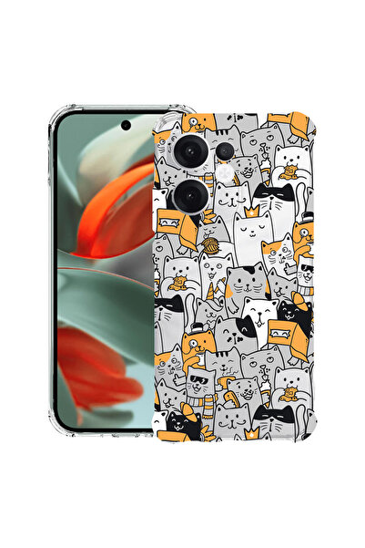 bestcase Carcasă spate antișoc pentru OPPO Reno13 F 5G, model pisică, 1988247...