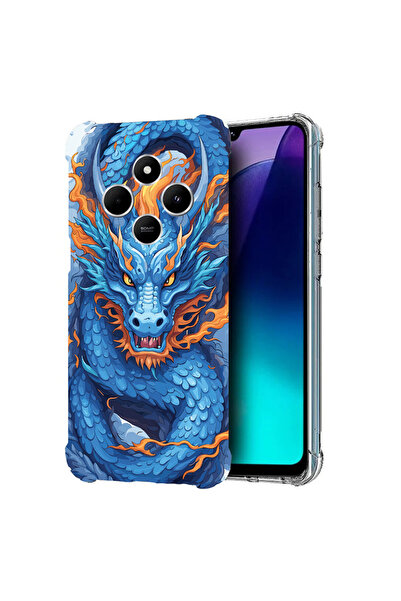 bestcase Carcasă spate antișoc pentru Poco C75 / Redmi 14C / A4, Blue Dragon,...