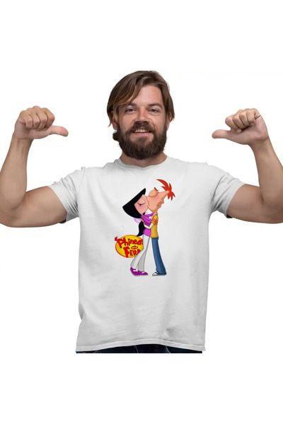 OEM Мъжка тениска Финиъс Изабела Целувка