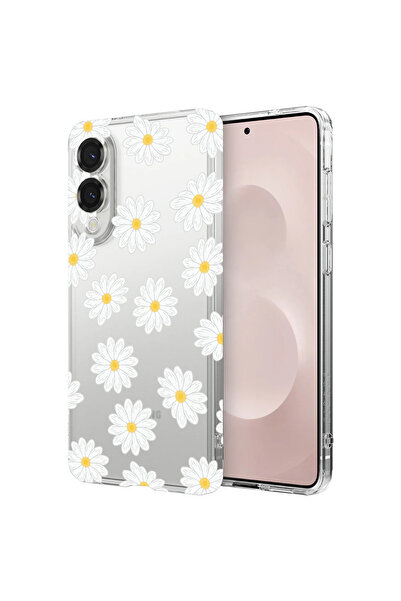 bestcase Carcasă spate antișoc pentru Samsung Galaxy S25 Edge, Happy Flowers Daisy, 1988287 AS 513