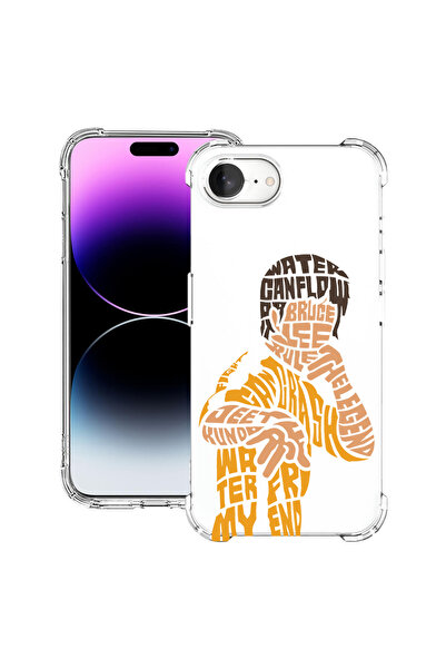 bestcase Carcasă spate antișoc pentru Apple iPhone 16e, Caligrafie Bruce Lee,...