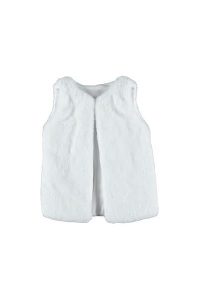 bupii baby Kız bebek Peluş Yelek - Hırka