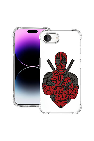 bestcase Carcasă spate antișoc pentru Apple iPhone 16e, Calligraphy Dead Red,...