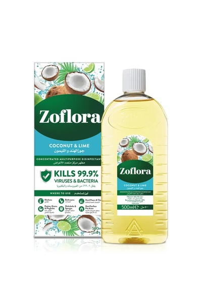 ACE مطهر زوفلورا المركز متعدد الاستخدامات (جوز الهند والليمون، 500 مل)