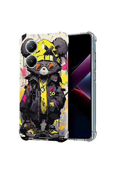 bestcase Carcasă spate antișoc pentru Poco X7 Pro 5G, culori pastelate Teddy ...