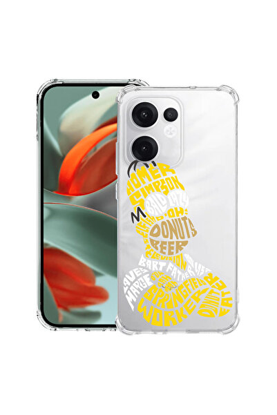 bestcase Αντικραδασμική πίσω θήκη για OPPO Reno13 F 5G, Καλλιγραφία Homer Sim...
