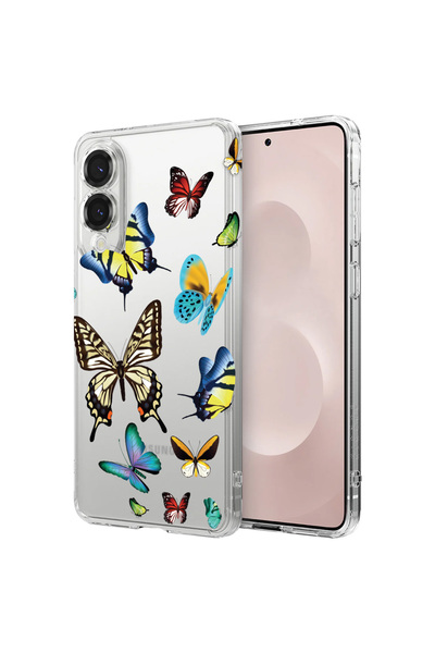 bestcase Αντικραδασμική θήκη πλάτης για Samsung Galaxy S25 Edge, όμορφες πετα...