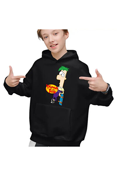 OEM Hanorac Copii Baieti Phineas si Ferb Skateboard