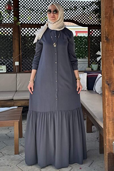 Rabia Şamlı Φόρεμα Süreyya πουκάμισο ανθρακί