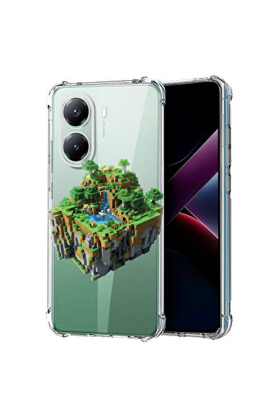 bestcase Carcasă spate antișoc pentru Poco X7 Pro 5G, Minecarft World, 198823...