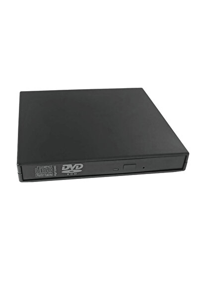 OEM Portable external CD DVD drive, USB connection, 140 x 136 x 18 mm, black