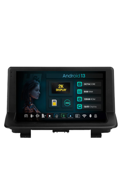 HUB64 Navigatie 2K Audi Q3 (2011-2018), 8GB RAM, Android 13, Octacore, Slot S...