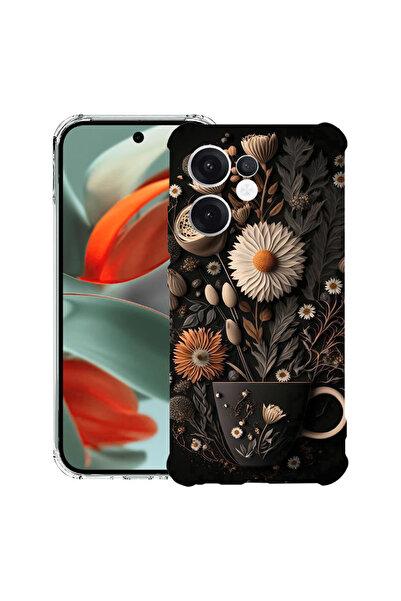 bestcase Carcasă spate antișoc pentru OPPO Reno13 F 5G, Happy Flowers, 198824...