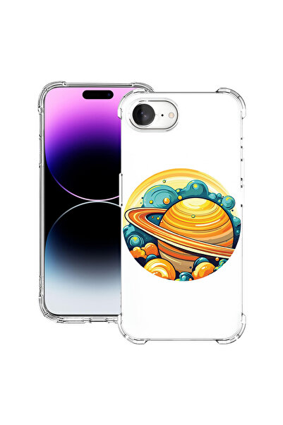 bestcase Carcasă spate antișoc pentru Apple iPhone 16e, Planet - Saturn, 1988...
