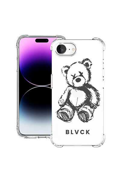 bestcase Carcasă spate antișoc pentru Apple iPhone 16e, Teddy Bear Blvck, 198...