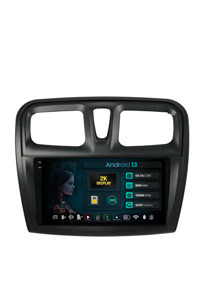 HUB64 Navigatie 2K Dacia Logan / Sandero, 8GB RAM, Android 13, Octacore, Slot...