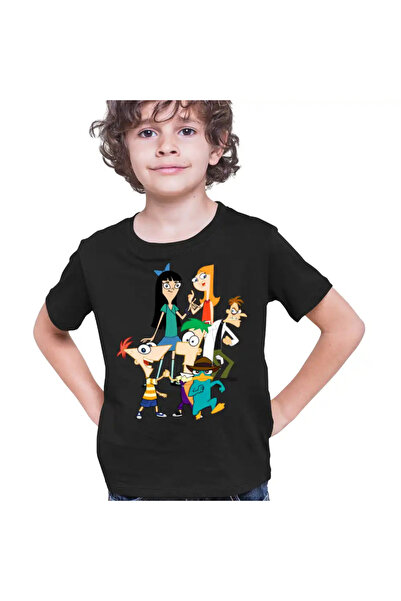 OEM Tricou Copii Baieti Phinead Ferb Toata Trupa Desen Animat