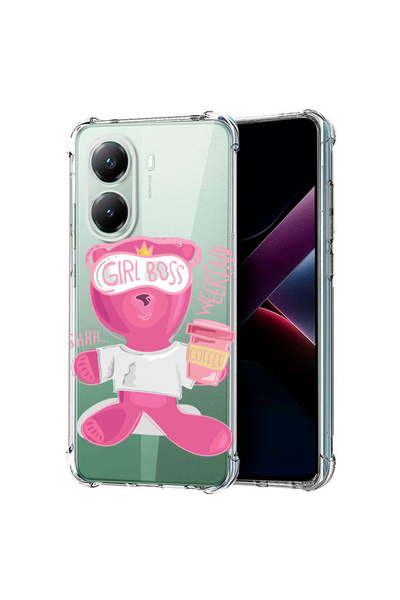 bestcase Carcasă spate antișoc pentru Poco X7 Pro 5G, Teddy Bear - Gril Boss,...