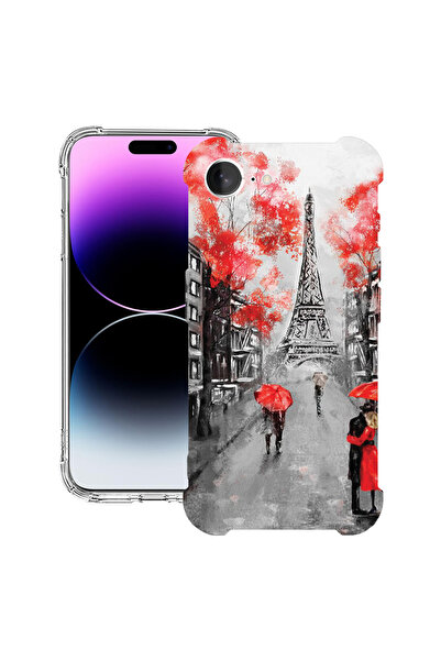 bestcase Carcasă spate antișoc pentru Apple iPhone 16e, antișoc 1.5MM, Turnul Eiffel din Paris, 1988231 AS 1378