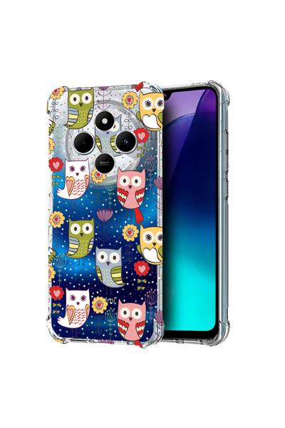 bestcase Carcasă spate antișoc pentru Poco C75 / Redmi 14C / A4, model bufniț...