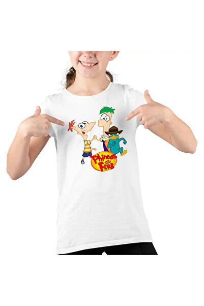 OEM Tricou Copii Fete Phineas Ferb Perry Pineas Fineas