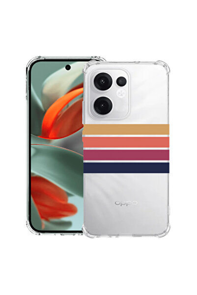 bestcase Carcasă spate antișoc pentru OPPO Reno13 F 5G, Retro Lines, 1988247 ...