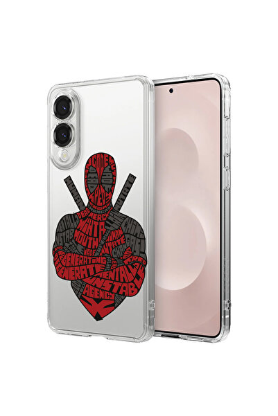 bestcase Carcasă spate antișoc pentru Samsung Galaxy S25 Edge, Calligraphy Dead Red, 1988287 AS 1520