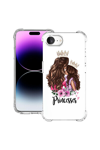 bestcase Αντικραδασμική θήκη πλάτης για Apple iPhone 16e, Princesses Gril Mom...