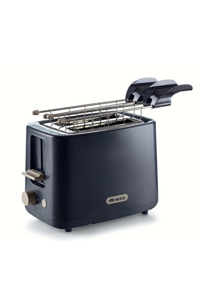 ARIETE Bread toaster BREAKFAST 0157/03, 760W, 2 slices, Stop button, 7 levels, Removable tray, Black