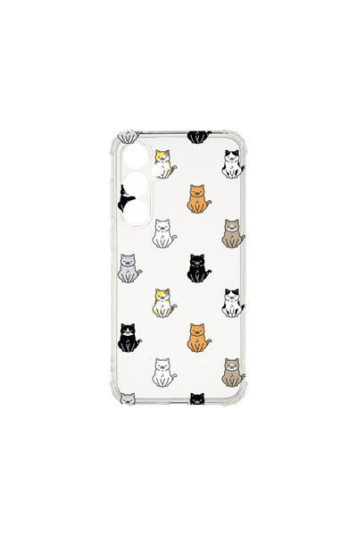 bestcase Αντικραδασμική θήκη πίσω μέρους για Samsung Galaxy A16, μοτίβο γάτας...