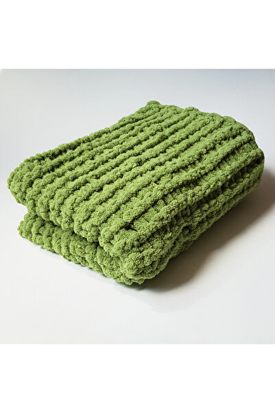 Blanosic Baby blanket, Furry, Handmade, Green, 70 x 100 cm